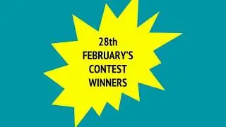 Pitthoo Daily Contest: Winners of 28.02.2018