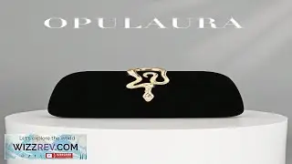 OpulAura Women's Retro Fashion Velvet Clutch Bag Snake Clasp Design European
