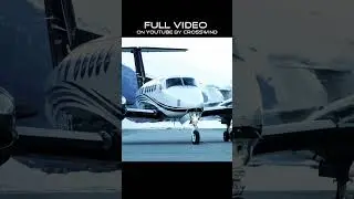 King Air at Samedan Airport 19. Feb 2022