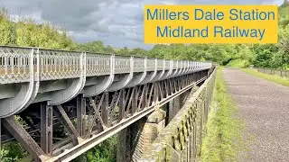 Exploring Millers Dale Station on the old Midland Railway line in the Peak District