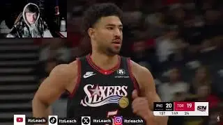 Leach reacts TO Philadelphia 76ers VS Toronto Raptors | January 11, 2026!