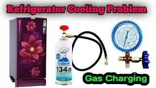 Refrigerator Gas charging process | R134a | Godrej Refrigerator no cooling problem | ElectroWork