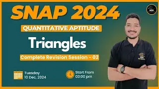 SNAP 2024 | Triangles Complete Revision Session 02| Mohit Sir | MBA Pathshala #snap2024