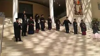 They throwin the grad caps now