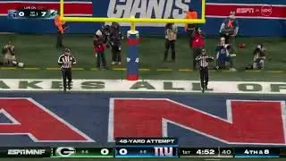 Randy Bullock wide right on 48 yarder
