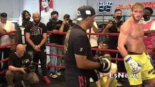 Logan Paul Slipping Punches Display Nice Uppercut EsNews Boxing