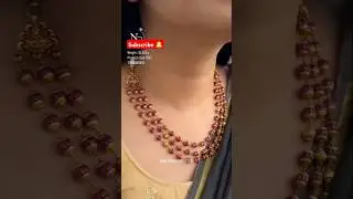 Gold necklace designs in Kannada|gold Ruby necklace designs with weight and price|necklace designs 👌