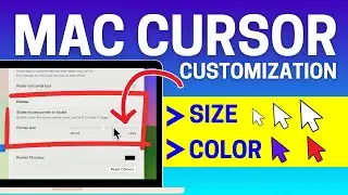 How to Change or Customize Mouse Cursor / Pointer Size & Color in Mac, MacBook Air, and Pro?