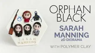 Sarah Manning 2D Diorama with Polymer Clay - Orphan Black
