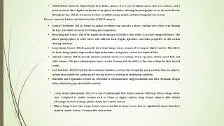 Ms Richa Mahajan, DL BAJMC 103 UNIT 6 Types of Cameras  SLR, TLR, DSLR , Polaroid ,part 4