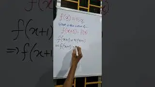 f(x)=5x, Find f(x+1)&mdash;f(x) #brainteaser #mathtrick #calculus #challengingmathproblems #mathmatters