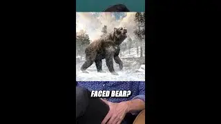 Who wins in this pleistocene fight to the death?! 🦧🐻 #fyp #animalfight #extinct