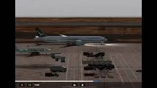 RFS CATHAY PACIFIC CX539 Boeing 777-300er RJGG Take Off