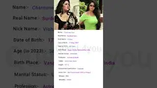 charmme kaur #charmmekaur #reels  #shorts #biography  #quest4you #actrees