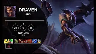ONE SHOT BUILD! DRAVEN ADC GAMEPLAY (DRAVEN vs CAITLYN)