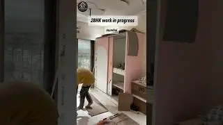 2 bhk flat Interior progress #interiordesign #viral #home #shortvideo #shorts