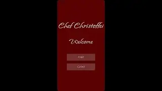 Chef Christoffels app :Mobile App Scripting POE