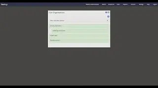 Settings: Organisations