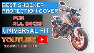 Best shocker protection cover l Universal fit #mototrendzz #bike #youtube #accessories #viralvideo