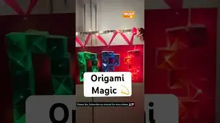 Origami paper cube lights✨ DIY project idea creative School   #projectexpress #origamicube #diylamp