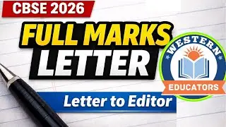 Letter to the Editor Made EASY! | Score Full Marks in CBSE Boards #LetterToEditor #CBSEEnglish