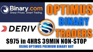 $975 IN 4HRS 39MIN STRAIGHT   OPTIMUS BINARY BOT   OVER  UNDER  REAL ACCOUNT TRA