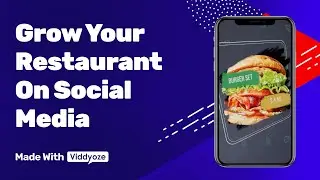 Promote Your Restaurant On Social Media | Made With Viddyoze