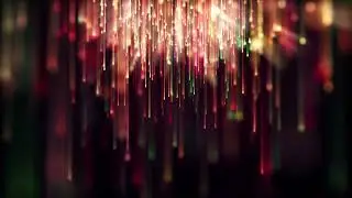 Christmas Glowing Magical Rain of Lights - Festive Video Loop | Motion Backgrounds