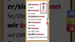 German Verb Conjugation: &lsquo;Kommen&rsquo; | Beginner German Lesson #learngerman 🇩🇪 #germanforbeginners