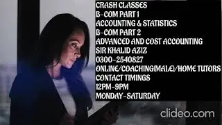 AD: Crash Classes B-COM