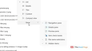 Show or hide file name extensions in Windows 11