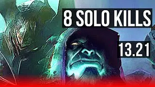 MORDE vs YORICK (TOP) | 8 solo kills, 13/2/4, 1.2M mastery, Dominating | BR Diamond | 13.21