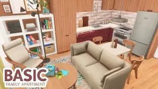 Basic Tiny Family Apartment // The Sims 4 Speed Build: Apartment Renovation [CC]