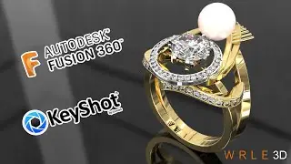 3D jewelry design / R131 - In Fusion 360+KeyshotR131 #neffex #3d #jewellery