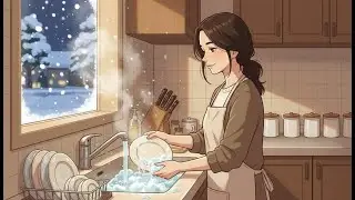 Winter in a Quiet Village | Calm Morning, Tea, and Snowfall ASMR