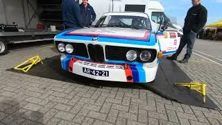 BMW 3.0 CSL Rally, Cold Start, Drift, Flyby, Great Sound!!