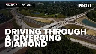 New diverging diamond interchange on Northland Avenue in Grand Chute set to open next week