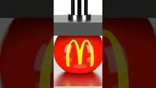 ASMR Famous Logos vs Hydraulic Press &mdash; What Happens?  #asmr #oddlysatisfying #satisfying