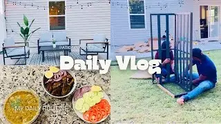 Outdoor Patio Makeover || Indian Family Evening Vlog In USA || Indian Family Daily Vlog