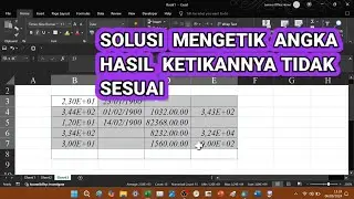 Solusi Ketika Mengetik Angka Hasilnya Tidak Sesuai Dengan Angka Yang Diketikkan di Excel