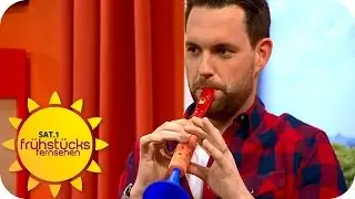 Dominiks Freitags-Challenge: Möhrenflöte | SAT.1 Frühstücksfernsehen