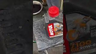 Duke250 engine oil change #shorts