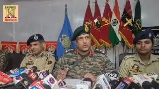 Sopore Encounter: Security forces briefing media in a joint Press Conference