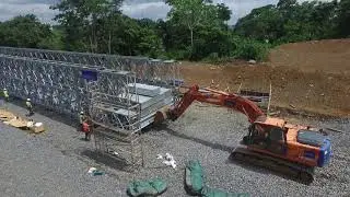 Mount Coffee Hydropower Project - Tailrace Bridge 8th push
