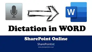 Using Dictation to dictate the text in word document (speech to text)