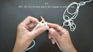 KnitChats - Double Increase:  K1, YO, K1 in the same stitch
