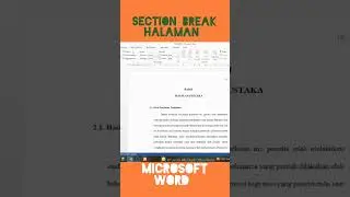 Complete;;SECTION BREAK #microsoft #tutorial #microsoftword