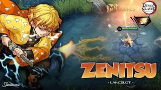NEW! SCRIPT SKIN MOBILE LEGENDS ANIME VERSION | LANCELOT X ZENITSU AGATSUMA - FULL EFFECT & VOICE!