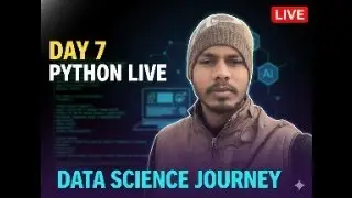 Day 6 | Python Revision LIVE 🔴 | Basics to Functions & List Data Structure | Study With Me