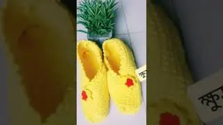 Crochet shoes 👟                                      #crochet #shoes #arfin #content #handmade